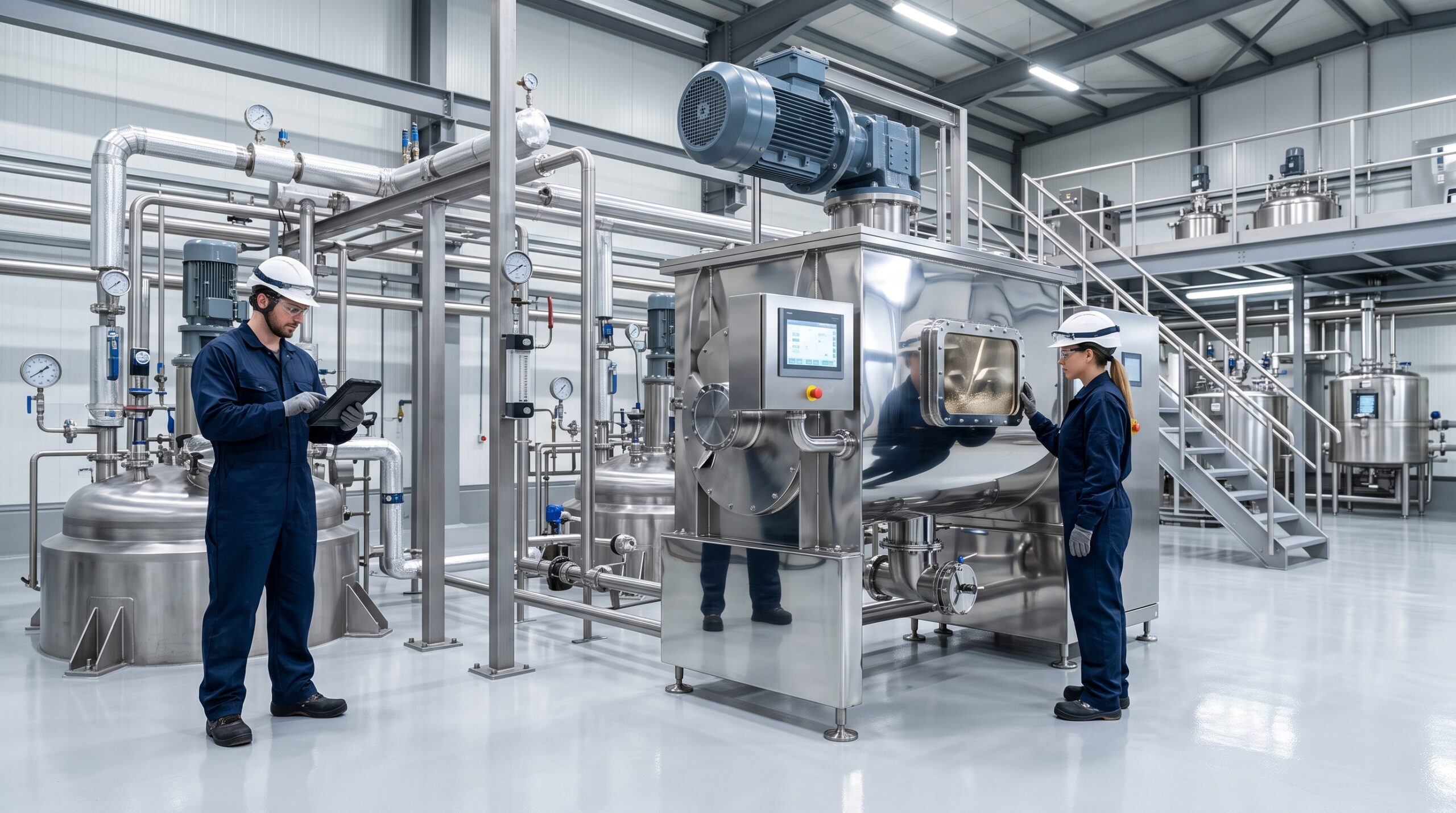 industrial mixer for chemical processing